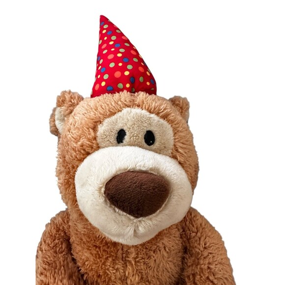 GUND Happy Birthday Animated Singing Teddy Bear Plush Candle Lights Up NWT - Picture 3 of 8